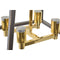 Plafondlamp DKD Home Decor Koper Gouden Metaal 38 x 38 x 38 cm