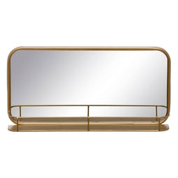 Wandspiegel 55,5 x 10,5 x 28,5 cm Gouden Metaal