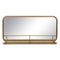 Wandspiegel 55,5 x 10,5 x 28,5 cm Gouden Metaal