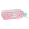 Pennenetui met 2 vakken Peppa Pig Ice cream Roze Munt 21 x 8 x 6 cm