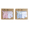 Kledingset DKD Home Decor Blauw Roze 0-6 Maanden Sterren (7 Onderdelen) (2 Stuks)