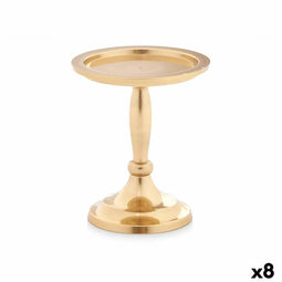 Kroonkandelaar Gouden Aluminium 10 x 12 x 10 cm (8 Stuks)
