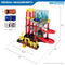 Parkeergarage met voertuigen Speed & Go 37 x 29 x 25 cm (4 Stuks)