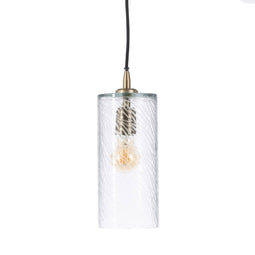 Plafondlamp 12 x 12 x 32 cm Kristal Metaal