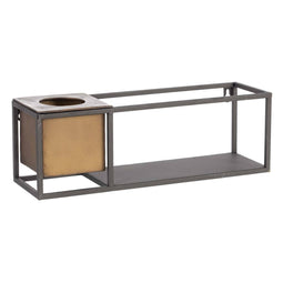 Planken 40 x 12 x 13,5 cm Zwart Gouden Metaal