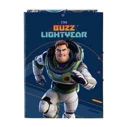 Map Buzz Lightyear Marineblauw A4 (26 x 33.5 x 2.5 cm)