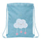 Rugtas met Koordjes Safta Nube Blauw 26 x 34 x 1 cm