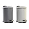 Pedaalemmer DKD Home Decor Lichtgrijs Donker grijs Shabby Chic 3 L (2 Stuks)