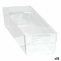 Multi-functionele Kist Modulair Transparant 30,5 x 8 x 5,3 cm (12 Stuks)