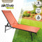 Liggende ligstoel Aktive Oranje 180 x 35 x 49 cm (2 Stuks)