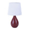 Bureaulamp Camy Rood Keramisch (20 x 35 x 20 cm)