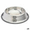 Voerbak voor honden Zilverkleurig Grijs Rubber Metaal 22 x 6 x 22 cm (12 Stuks)
