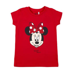 T-Shirt met Korte Mouwen voor kinderen Minnie Mouse Rood Maat 4 Jaar