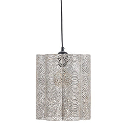 Plafondlamp 24 x 24 x 30,5 cm Metaal Zilver