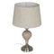Lamp Beige Zilverkleurig Metaal Kristal 10 W 30 x 30 x 48 cm