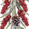 Deurhanger Kerstmis Rood Multicolour Plastic Ananas 63 cm