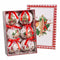 Kerstballen Rood Multicolour Papier Polyfoam 7,5 x 7,5 x 7,5 cm (6 Stuks)