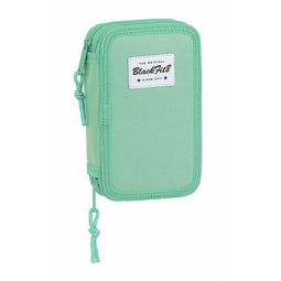Dubbele etui BlackFit8 M854 Turkoois 12.5 x 19.5 x 4 cm (28 Onderdelen)