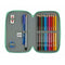 Dubbele etui BlackFit8 M854 Turkoois 12.5 x 19.5 x 4 cm (28 Onderdelen)