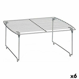 Opvouwbare plank Zilverkleurig 44 x 28 x 19 cm (6 Stuks)