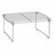 Opvouwbare plank Zilverkleurig 44 x 28 x 19 cm (6 Stuks)