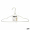 Kleerhangerset Wit Metaal Siliconen 39,5 x 20 x 0,5 cm (24 Stuks)