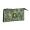 Pennenetui met 3 vakken Kelme Travel Zwart Groen 22 x 12 x 3 cm