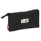 Pennenetui met 3 vakken Kelme Travel Zwart Groen 22 x 12 x 3 cm