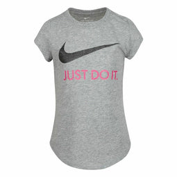 T-Shirt met Korte Mouwen voor kinderen Nike Swoosh JDI Grijs Maat 7 Jaar