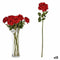 Tak Roze 65 cm Rood Papier Groen Plastic (12 Stuks)