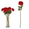 Tak Roze 65 cm Rood Papier Groen Plastic (12 Stuks)