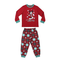 Pyjama Kinderen Mickey Mouse Rood Maat 12 Jaar