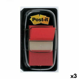 Zelfklevende briefjes Post-it Index 25 x 43 mm Rood (3 Stuks)