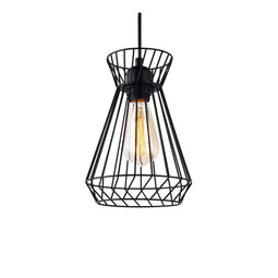 Plafondlamp EDM Zwart Metaal 60 W (19 x 26 x 130 cm)