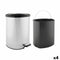 Pedaalemmer Zilverkleurig Plastic 20 L (4 Stuks)