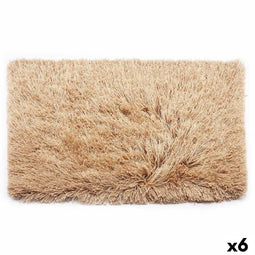 Tapijt Beige Katoen Polyester 50 x 2 x 80 cm (6 Stuks)