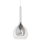 Plafondlamp 16 x 16 x 50 cm Kristal Grijs Metaal