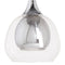 Plafondlamp 16 x 16 x 50 cm Kristal Grijs Metaal