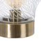 Bureaulamp Kristal Metaal 23 x 23 x 30 cm