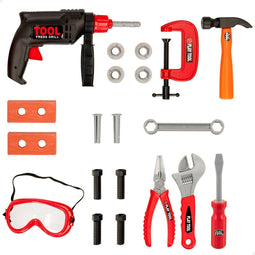 Gereedschapsset voor kinderen Colorbaby 21 Onderdelen 6 Stuks