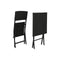 Tafel met twee stoelen Home ESPRIT Zwart Staal Synthetische rotan 58 x 58 x 71,5 cm