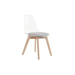 Keukenstoel DKD Home Decor Grijs Hout Polycarbonaat (54 x 47 x 81 cm)