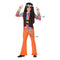 Kostuums voor Kinderen Hippie Oranje (2 Pcs) Maat 3-4 Jaar