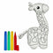 Plush Colouring Giraf (8 Stuks)