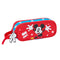 Pennenetui met 2 vakken Mickey Mouse Clubhouse Fantastic Blauw Rood 21 x 8 x 6 cm