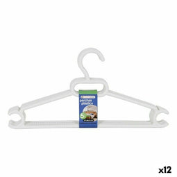 Kledinghangers Ruth Dem Ruth Wit Plastic 5 Onderdelen 37 x 18,5 x 3 cm (12 Stuks)