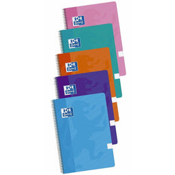 Schrift Oxford Multicolour Din A4 80 Lakens 21,5 x 31,5 cm 5 Onderdelen
