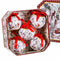 Kerstballen Multicolour Papier Polyfoam dieren 7,5 x 7,5 x 7,5 cm (5 Stuks)