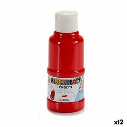 Tempera Rood (120 ml) (12 Stuks)