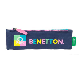Schoolpennenzak Benetton Cool Marineblauw 20 x 6 x 1 cm